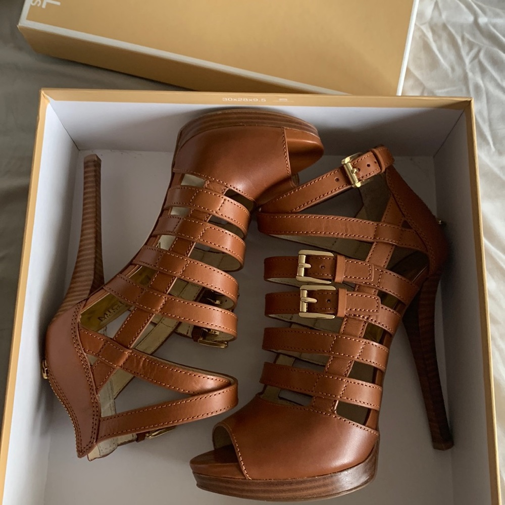 Michael Kors Brown Strappy Heels